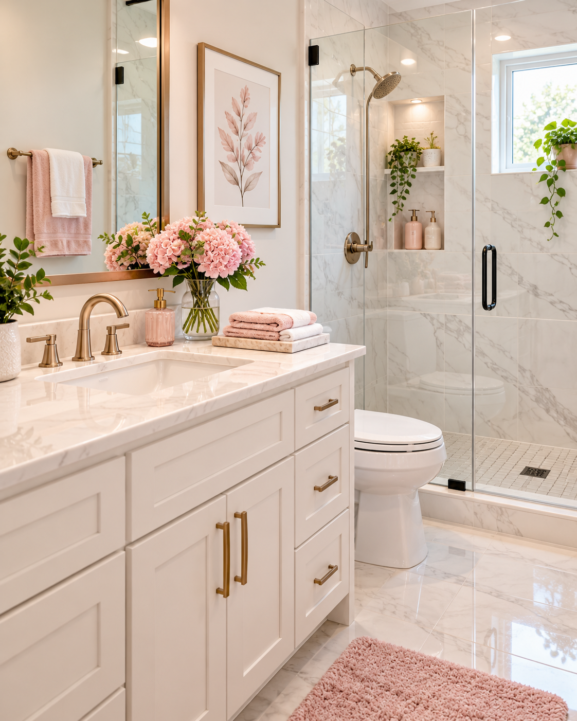 Freshly cleaned bathroom