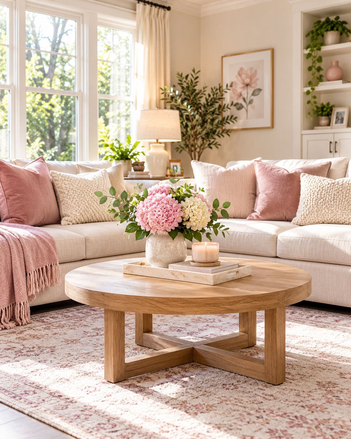 Bright, freshly cleaned living room